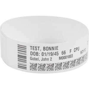 Zebra Z-Band Direct Wristband Cartridge Kit (White) — 1.1875" × 11"