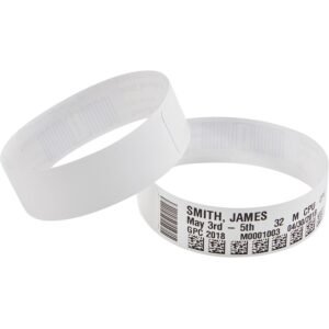 Zebra Soft Infant Z-Band Wristband (White)