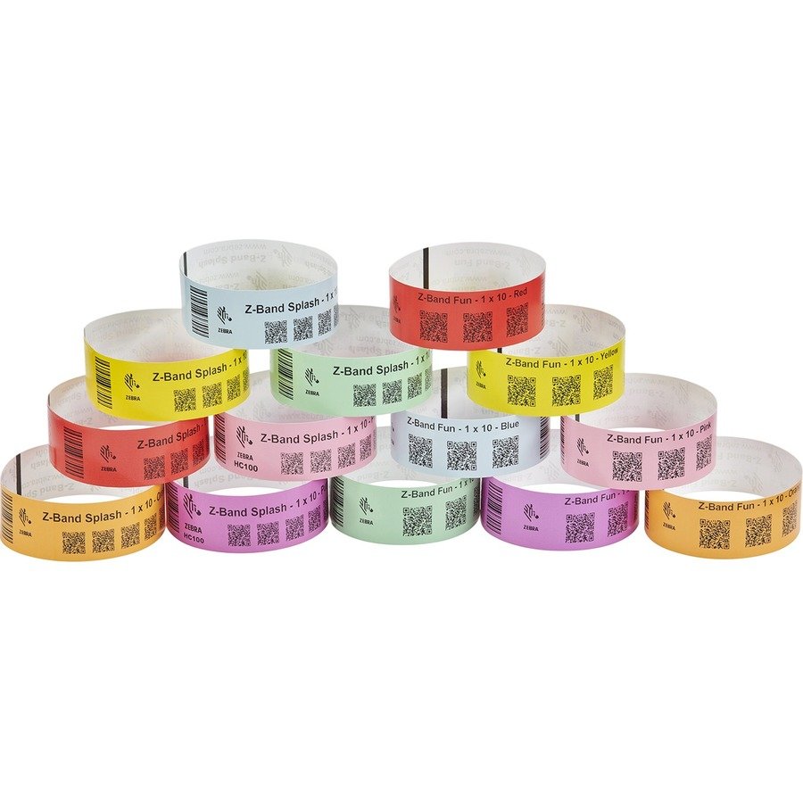 Zebra Z-Band Fun Thermal Label — 1″ × 10″ (10012712-4)