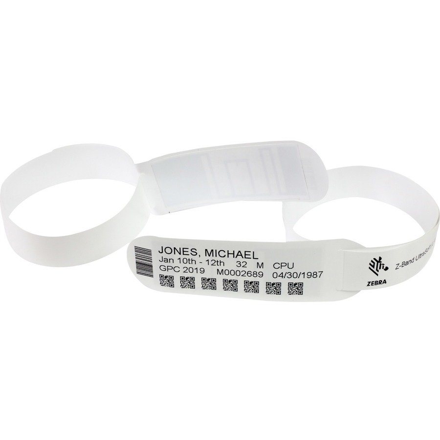Zebra Z-Band UltraSoft Thermal Label — 1″ × 7″