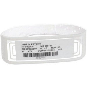 Zebra OmniBand Wristband — 3.375″ × 1.125″ (LB2-ADULT-WL3-BLU)