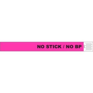 Zebra PINK TYVEK ALERT WRISTBAND, 1" X 10", 1000 WRISTBANDS PER CASE