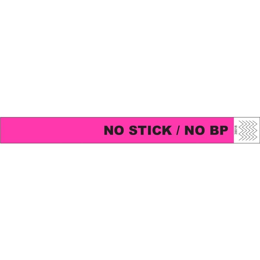 Zebra PINK TYVEK ALERT WRISTBAND, 1″ X 10″, 1000 WRISTBANDS PER CASE
