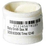Zebra PATIENT ID SOLUTION, SOFT FOAM CUFF WITH VELCRO STRIP AND