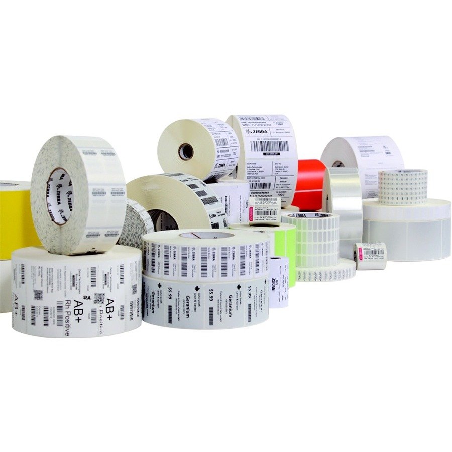 Zebra PolyPro 4000D Multipurpose Label — 2″ × 1.25″