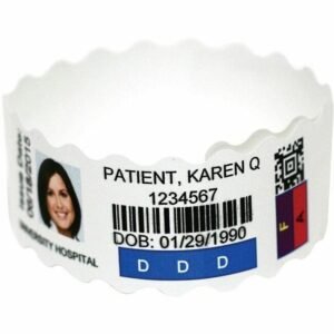 Zebra Medical Wristband — 25mm × 260mm (LB2-ADULT-ST4)