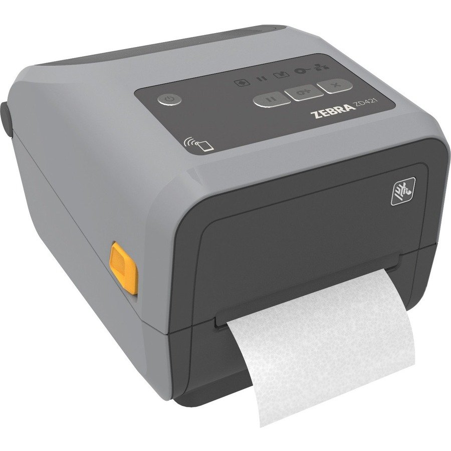 Zebra PRINTER, ZD421, THERMAL TRANSFER CARTRIDGE, 203 DPI, USB, USB — 203 dpi (ZD4A042-C01M00EZ)