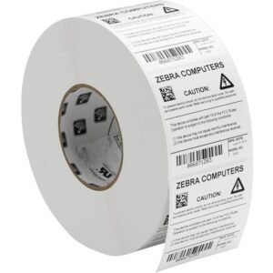 Zebra Z-Xtreme 4000T High-Tack White — 2.75" × 1.25"