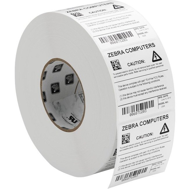 Zebra Z-Xtreme 4000T High-Tack White — 2.75″ × 1.25″
