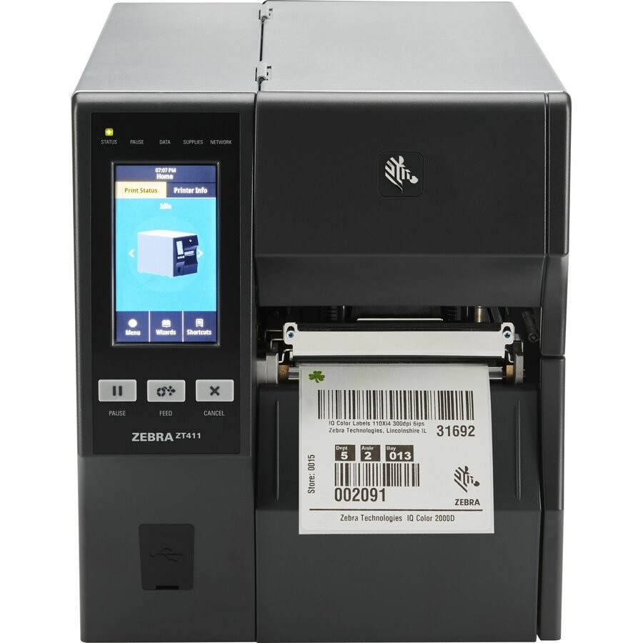 Zebra ZT411 Industrial Printer — 203 dpi (ZT41142-T0E00C0Z)