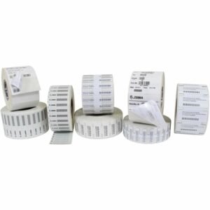 Zebra PolyPro 3000T RFID Label — 0.94" × 0.55"