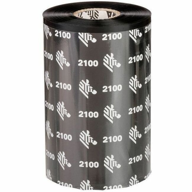 Zebra 2100 Black Wax Ribbon — 110mm × 450m