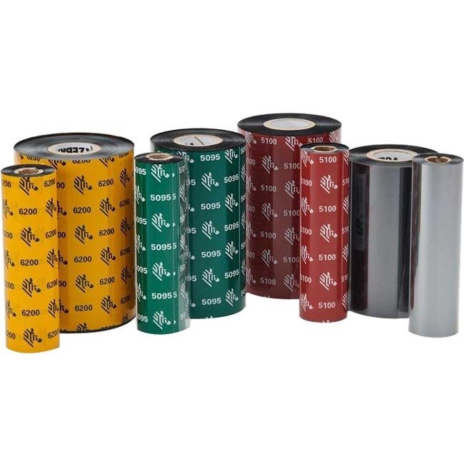 Zebra 5100 Black Resin Ribbon — 6.06″ × 1476′
