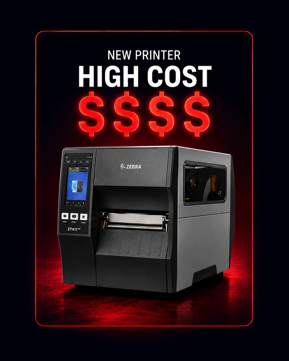 New printer high cost